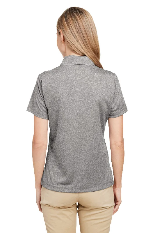 Team 365 Womens Zone Sonic Moisture Wicking Short Sleeve Polo Shirt - Heather Grey