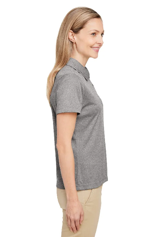 Team 365 Womens Zone Sonic Moisture Wicking Short Sleeve Polo Shirt - Heather Grey