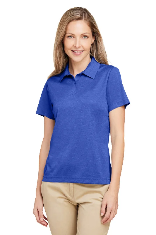 Team 365 Womens Zone Sonic Moisture Wicking Short Sleeve Polo Shirt - Heather Royal Blue