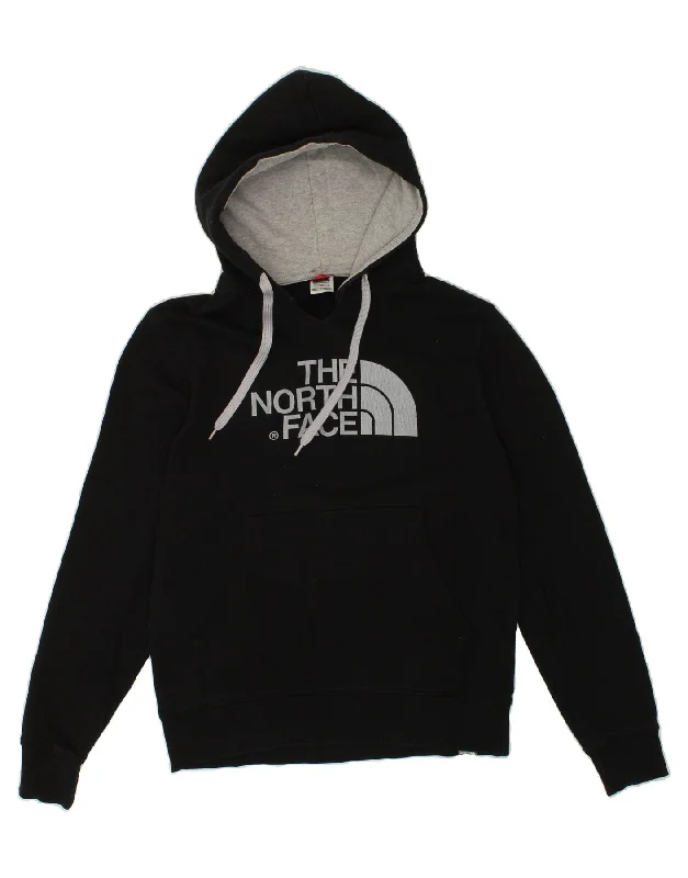 THE NORTH FACE Mens Graphic Hoodie Jumper Small Black Cotton