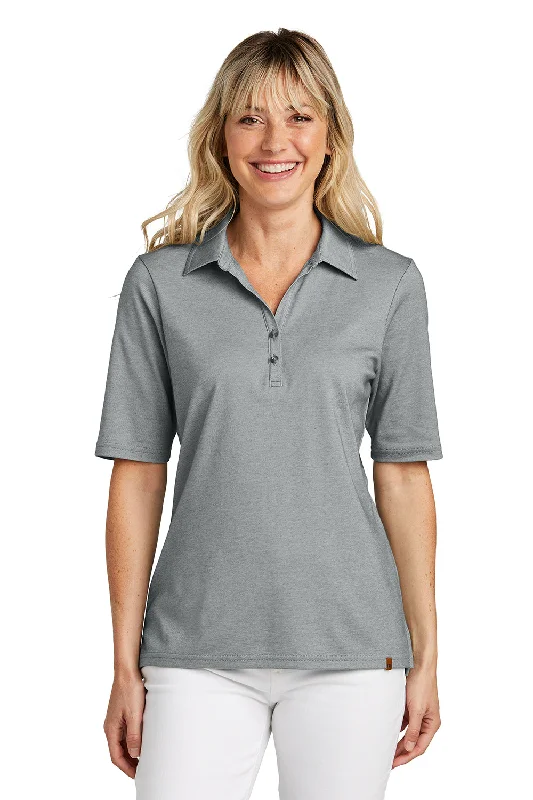 TravisMathew Womens Sunsetters Wrinkle Resistant Short Sleeve Polo Shirt - Heather Grey