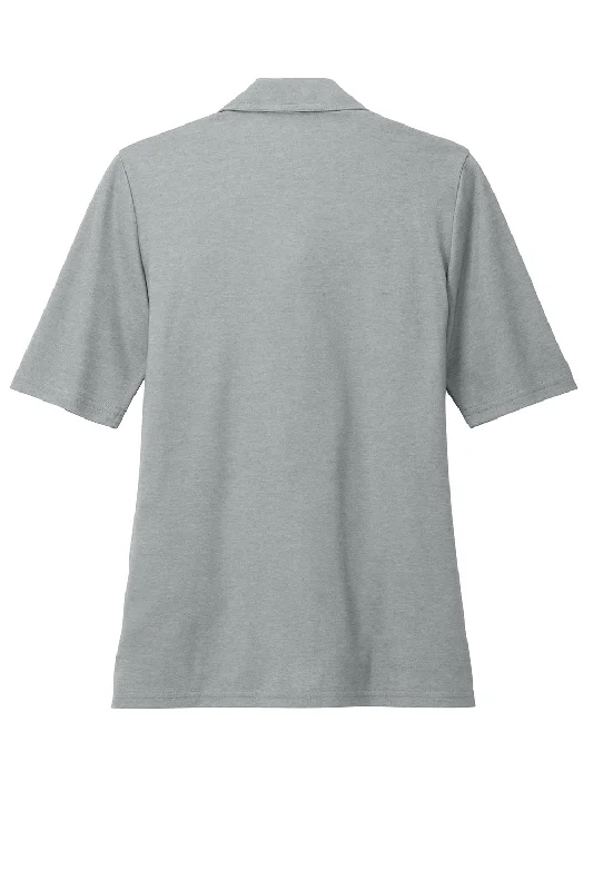 TravisMathew Womens Sunsetters Wrinkle Resistant Short Sleeve Polo Shirt - Heather Grey