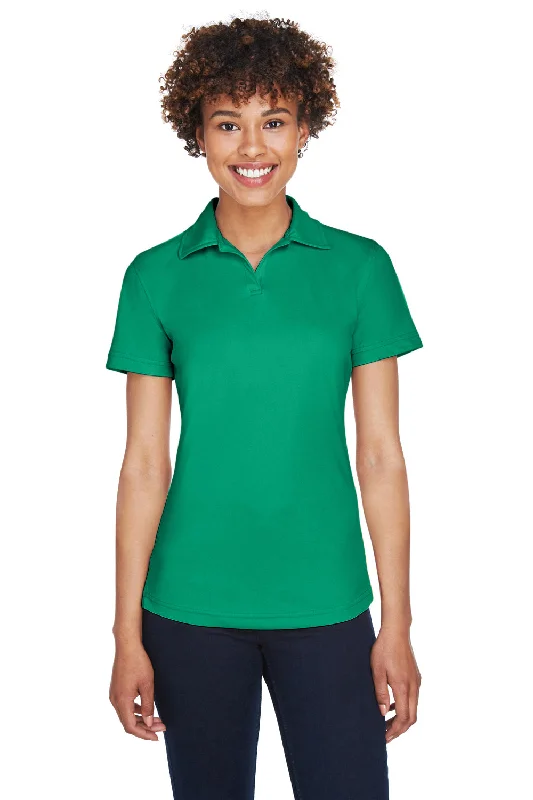 UltraClub Womens Cool & Dry Performance Moisture Wicking Short Sleeve Polo Shirt - Kelly Green