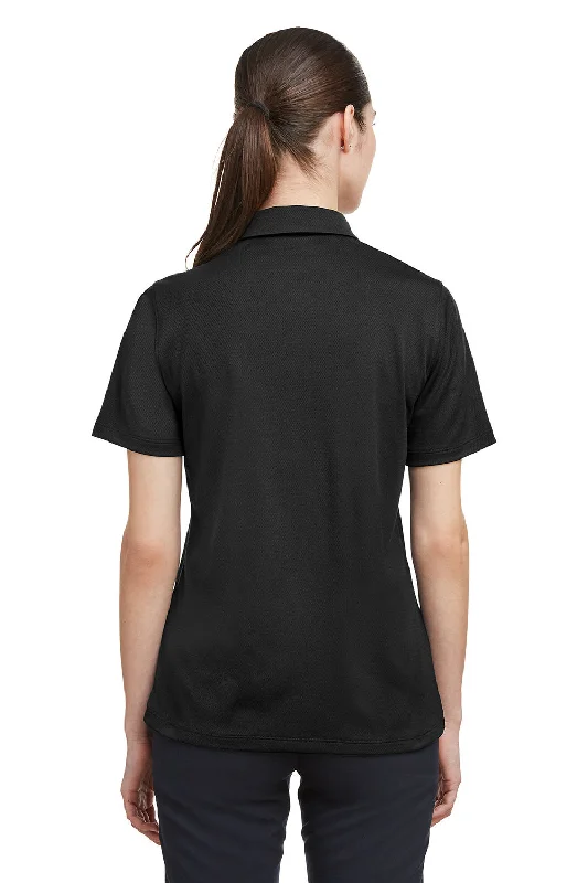 Under Armour Womens Tech Moisture Wicking Short Sleeve Polo Shirt - Black