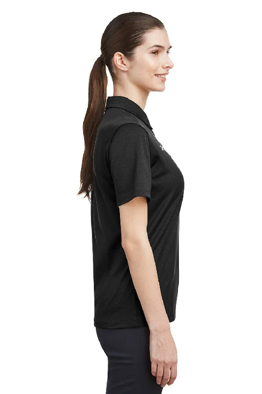 Under Armour Womens Tech Moisture Wicking Short Sleeve Polo Shirt - Black