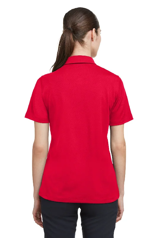 Under Armour Womens Tech Moisture Wicking Short Sleeve Polo Shirt - Red